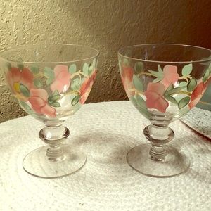 Desert Rose Goblets Match Desert Rose China Original